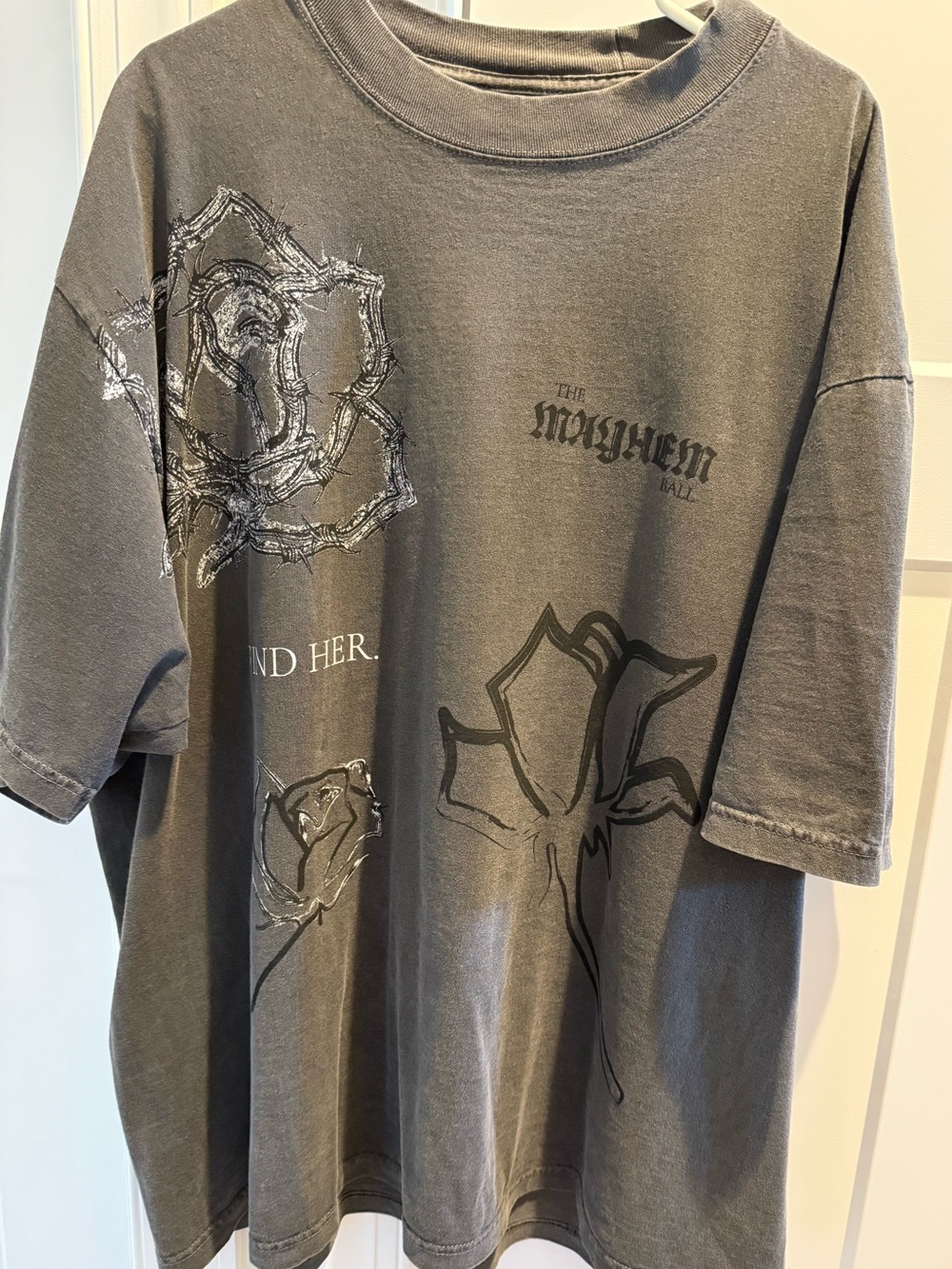 Lady Gaga XXL Official Mayhem Ball Charcoal T-shirt